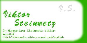 viktor steinmetz business card
